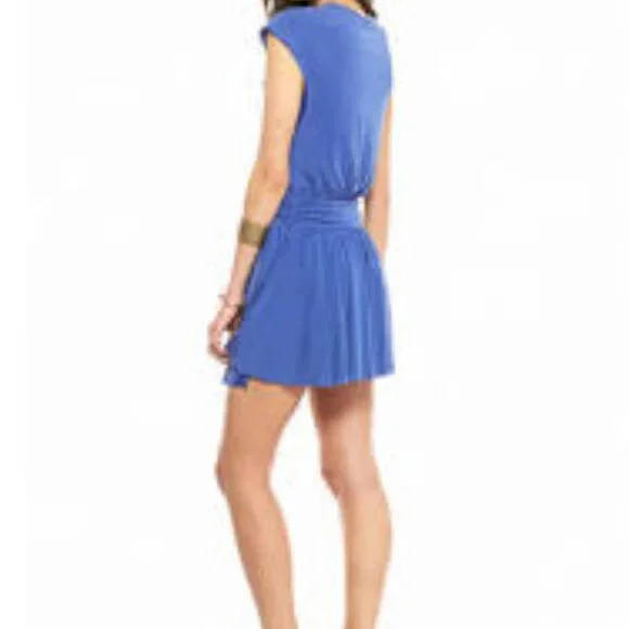 Free People NWT Blue Cobalt Wrap Front Dress Size S Women's $128 MSRP - Picture 5 of 5